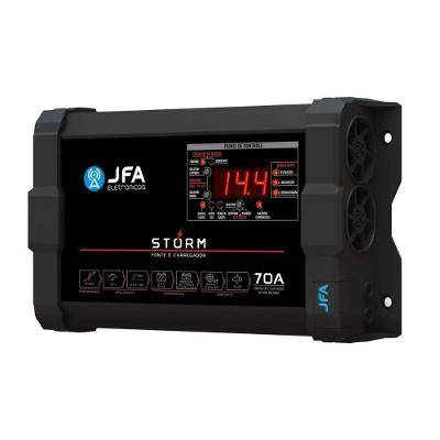 Fonte Carga de Bateria Automotiva Storm Plus 70A para Veículos com Carregamento Rápido JFA