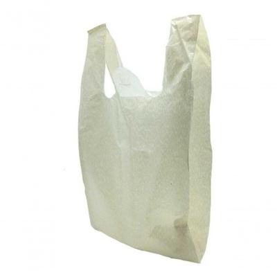 Sacola Plástica Reciclada Reforçada Branca com 4kg para Transporte de Mercadorias Higipack
