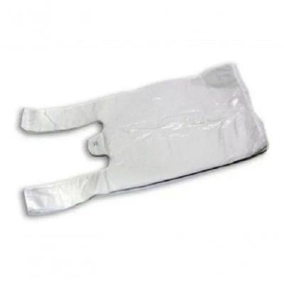 Sacola Plástica Reciclada Sacolas Plásticas Branca Reciclada 30x40 a 90x100 Kit 1 kg Creme Higipack