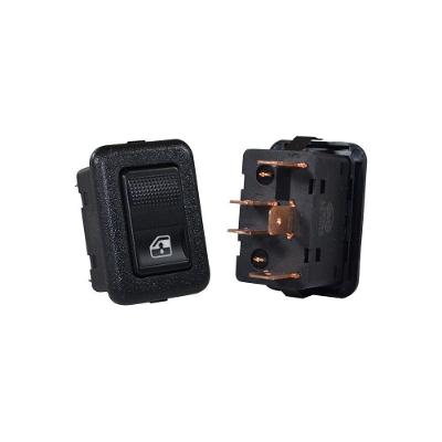 Tecla Botão Vidro Elétrico Traseiro Quantum G2 98 a 99 Volkswagen Santana Preto Universal Automotive