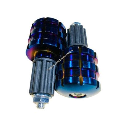 Par Peso de Guidão para Moto e Bicicleta Alumínio Sport Azul Compatível com Barra 22 mm OEM