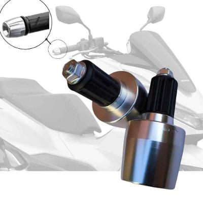 Par de Peso para Guidão Oco Pcx 150 Escovado Compatível com Moto com Buchas OEM