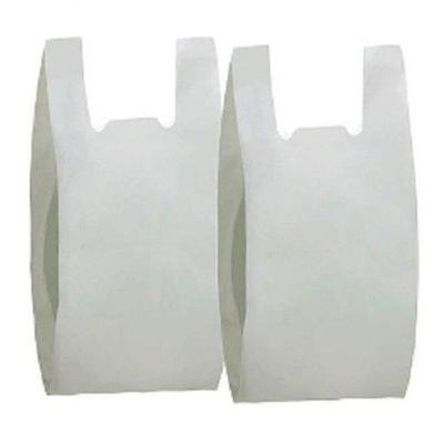 Sacola Plástica Reciclada Reforçada 40x50 Modelo 4 kg para Transporte de Compras Branco Higipack