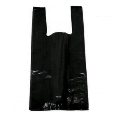 Sacola Plástica Reciclada Recuperada 1KG Reforçada para Uso Geral Preto Higipack