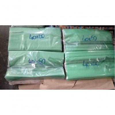 Sacola Plástica Reciclada Pacote com 2,5KG Grossa Ideal para Produtos Pesados Preta Higipack