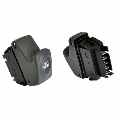 Tecla Acionadora de Vidro Elétrico Simples Grafite 6 Pinos para Scénic 99 a 10 Renault Universal
