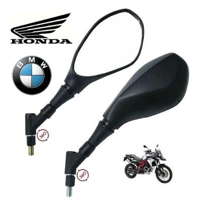 Retrovisor para Moto Par Direito e Esquerdo Haste Curta Compatível com Motos Honda Preto OEM