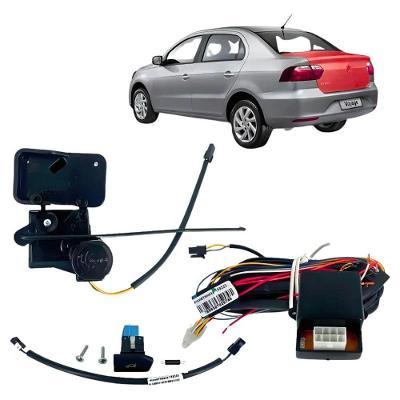 Kit Abertura de porta-malas Traseiro APMV Volkswagen Voyage G7 2016 a 2018 com Botão Auxiliar Preto