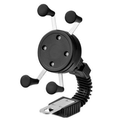 Suporte para Celular de Moto no Guidão Garra X Compatível com Diversos Modelos com Entrada USB OEM