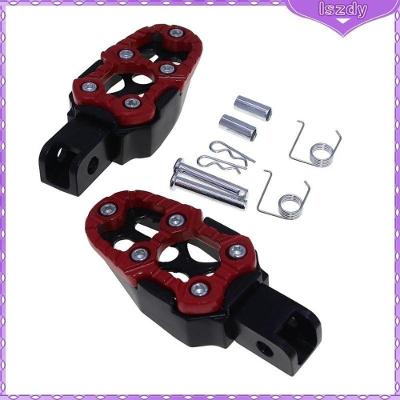 Pedal de Apoio para Pés de Motocicleta Vermelho Universal Antiderrapante em Liga de Alumínio OEM