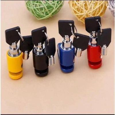 Trava de Disco para Moto no Freio ZE-0045 Universal Anti Furto Amarelo com 2 Chaves OEM