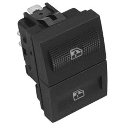 Tecla de Vidro Elétrico Preta para Painel Modelo F103 Volkswagen Gol G3 Parati G3 Polo Saveiro