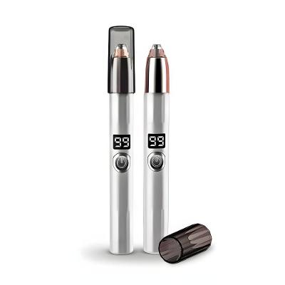 Caneta Depiladora Aparadora Facial Elétrica Portátil Depilação Suave Branco Recarregável USB
