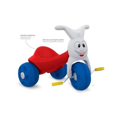 Triciclo Infantil - Europa - Vermelho E Azul - Bandeirante V Vermelho-branco-azul