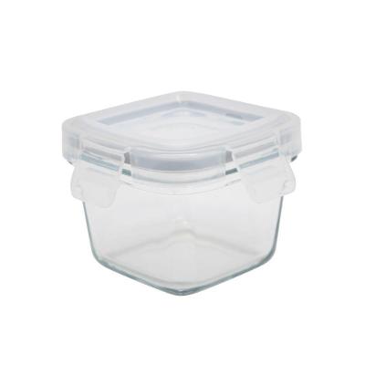 Potes de Vidro para Alimentos Infantis Leakproof 4 Unidades Antivazamento com Vedação Hermética