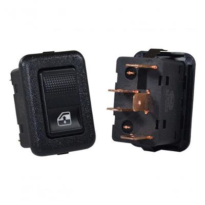 Tecla Acionadora de Vidro Elétrico Traseiro F103 Volkswagen Santana e Quantum G2 Preto Universal