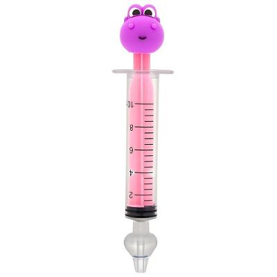 Lavador Nasal Infantil Seringa Dino Buba com Bico de Silicone Macio Roxo OEM