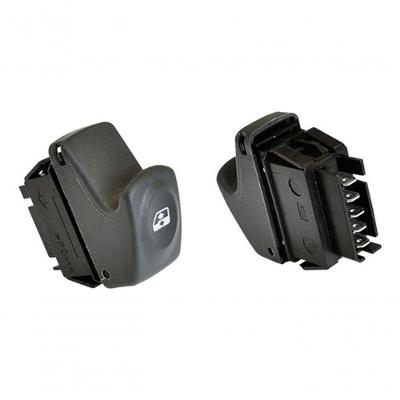 Tecla Acionadora de Vidro Elétrico Simples Grafite 6 Pinos para Mégane G1 97 a 06 e Clio II Após 99