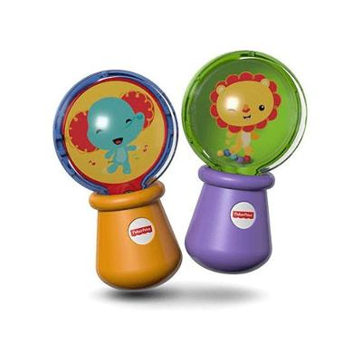 Brinquedo Infantil Maracas Divertidas com Sons ao Chacoalhar e 2 Peças Fáceis de Agarrar Fisher