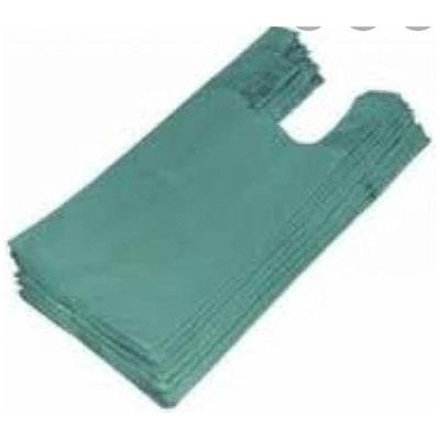 Sacola Plástica Reciclada 50x70 Pacote 5KG Aprox 220 Unidades Uso Geral Verde Higipack