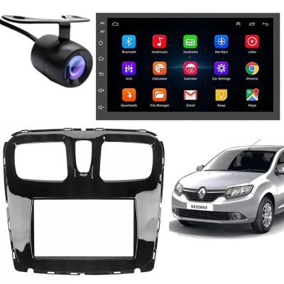 Central Multimídia Android Auto Renault Logan 7 TOUCH SCREEN IPS Bluetooth Wi-Fi GPS Câmera de Ré