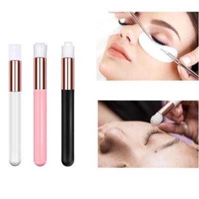 Pincel para Limpeza de Cílios Extensão com Cerdas Macias Kit 3 Escovas de Higiene OEM