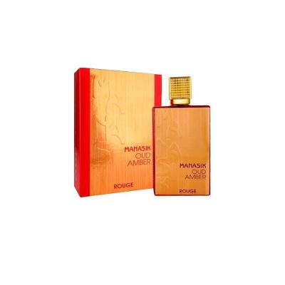 Perfume Oud Amber Rouge Eau de Parfum Âmbar-amadeirada 100ML Fragrância Oriental