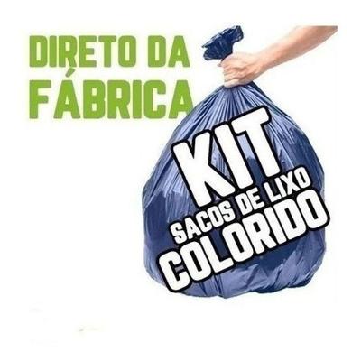 Kit Saco de Lixo 300un de 150L Reforçadíssimo Azul 90CM X 102CM Higipack