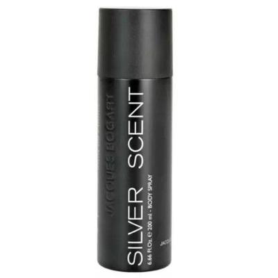 Body Spray Silver Scent Masculino 200ML Jacques Bogart com Fragrância Clássica e Marcante