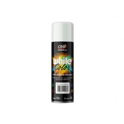 Tinta Spray White Color Branco Brilhante 6693 com Resina Acrílica 340ML Brilhante