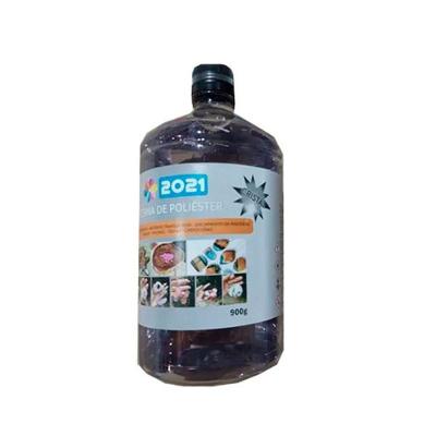 Resina Poliéster Cristal Resina Poliester 900 Gr 900G Transparente para Artesanato e Chaveiros