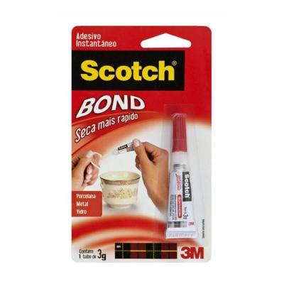 Cola Instantânea Sbond 3G P22J09 à Base de Cianoacrilato 3G Transparente 3M Brasil
