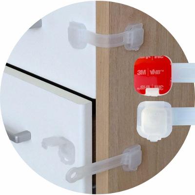 Kit 8 Trava de Segurança Multiuso Infantil para Móveis e Eletrodomésticos Transparente OEM