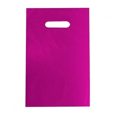 Sacola Plástica 40x50 Alça Boca de Palhaço 1KG 40 Unidades Linha Prime Rosa Higipack