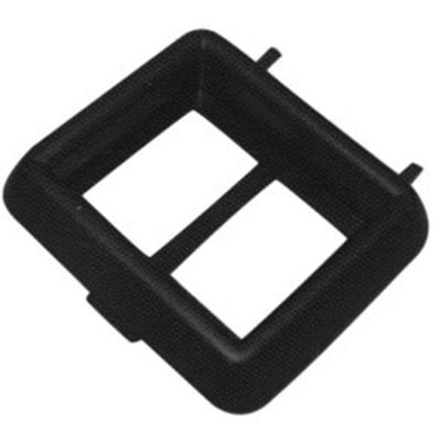 Moldura de Interruptor de Vidro Elétrico Dupla Preta para Painel Gol G1 Até 1996 Universal