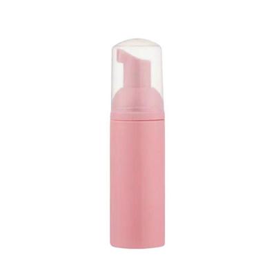 Pump Espumador para Higienização dos Cílios Frasco 60ml Espuma Cremosa Rosa OEM