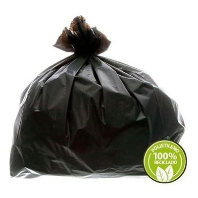 Saco de Lixo Preto 100 Litros 0 e 035mm 100 Unidades 75x85cm para Uso Residencial