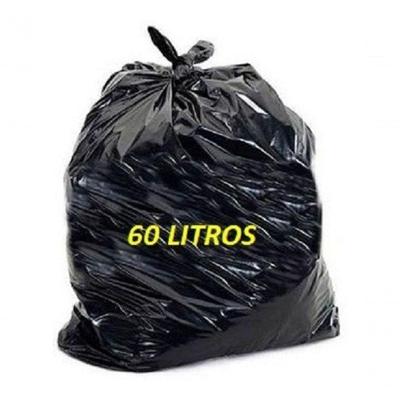 Saco de Lixo Económico 60 Litros Reforçado 50 Unidades Higipack