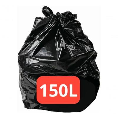 Saco para Lixo Preto Forte Super Reforçado 150 Litros 8 MICRAS 100 UNIDADES Higipack