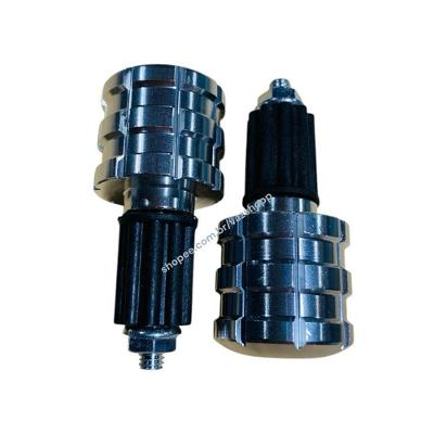 Par de Peso para Guidão de Moto e Bicicleta Alumínio Sport Universal 22 mm Prata OEM