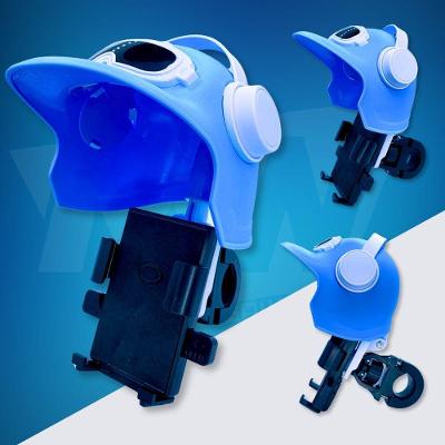 Suporte para Celular OEM Suporte Celular Moto Bike Universal Proteção Contra Reflexo Azul Unidade