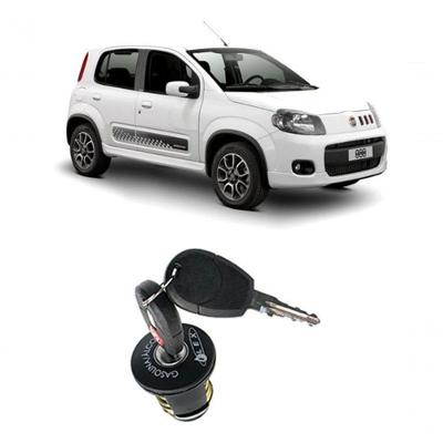 Tampa de Combustível para Tanque com Chave Modelo Uno G1 Compatível com Fiat Uno 2005 a 2013 Unick