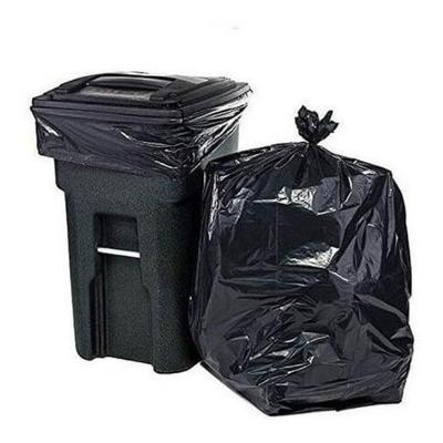 Saco de Lixo Resistente Preto 60L 70x80CM Pacote com 100 Unidades para Uso Doméstico e Comercial