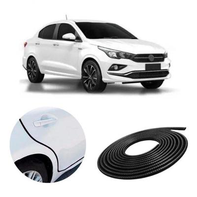 Protetor de Porta Automotivo em Borracha Couro de Cobra Modelo F103 Universal para Todos os Veículos