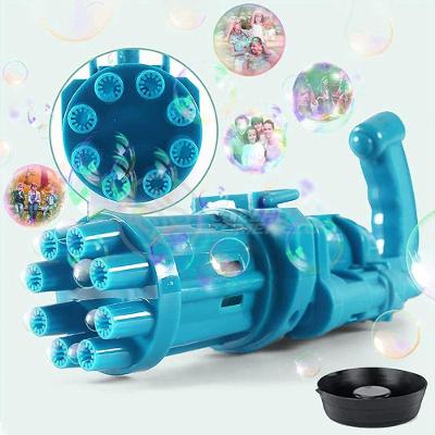 Brinquedo de Bolhas Máquina Elétrica Tiktok com 8 Saídas e Frasco Mistura Mágica Azul Smart Bracelet