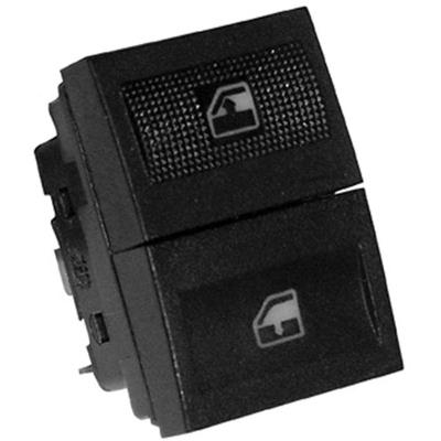 Tecla Acionadora do Vidro Elétrico Simples Preta para Porta Modelo F103 Gol G3 Parati G3 Polo