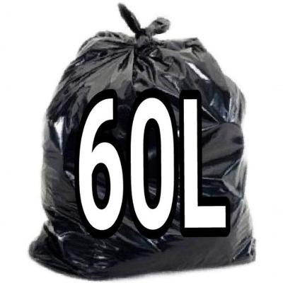 Saco para Lixo 60 Litros Preto Super Reforçado 60x70cm 100 Unidades Higipack