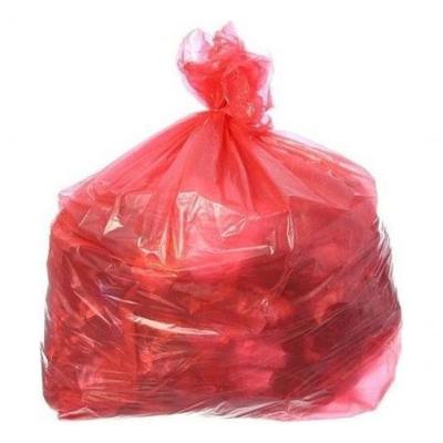 Saco para Lixo Vermelho Reforçado 100L com 50 Unidades para Uso Residencial e Empresarial Higipack