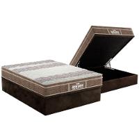 Cama Box Baú Casal: Colchão Ortopédico Probel D33 / EP Guarda Costas PróIntense Plus + Base CRC Suede Brown(138x188) - 1