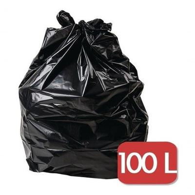 Saco para Lixo 100 Litros Reforçado Preto 75 X 100 cm com 25 Unidades Higipack